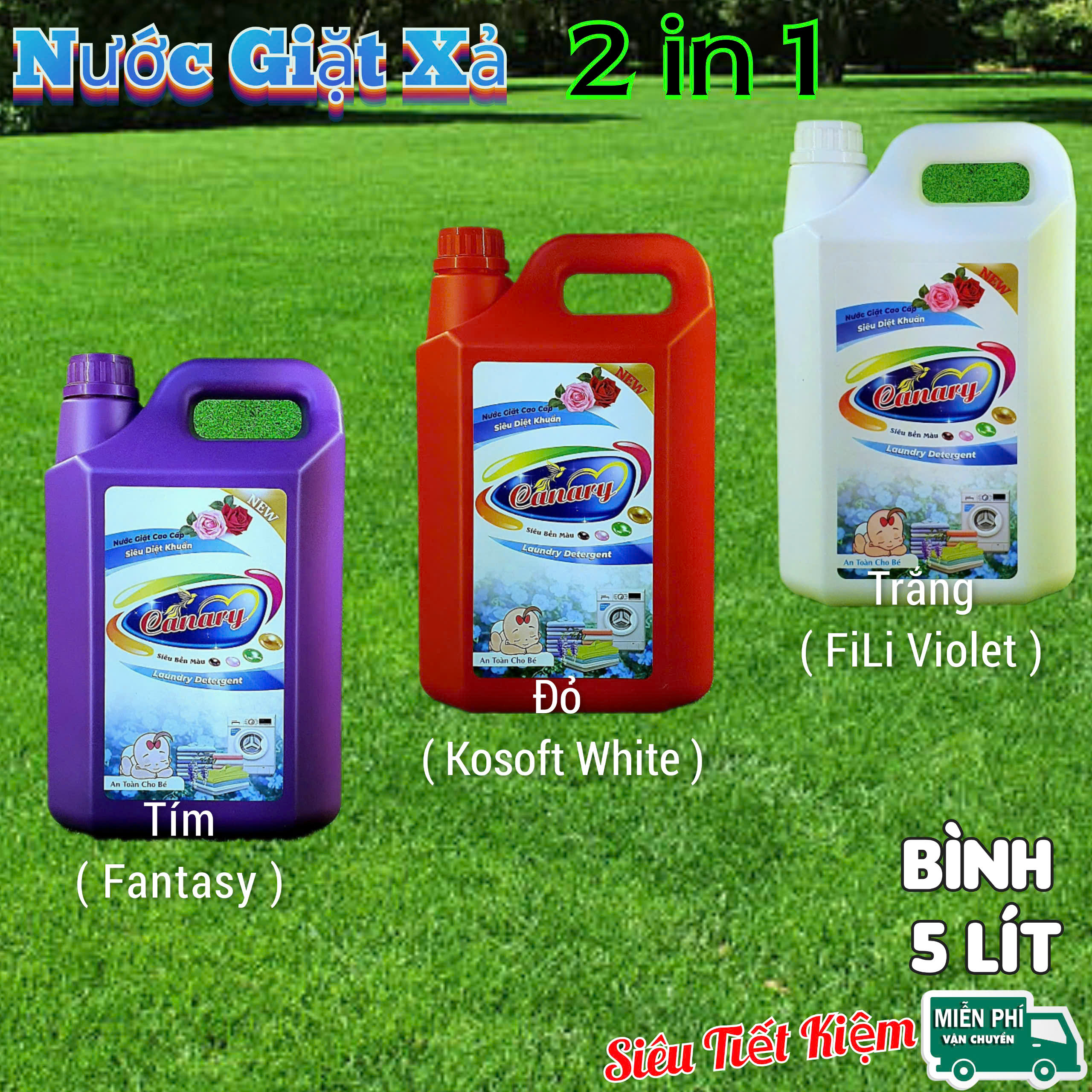   Nước giặt xả 2 trong 1 Cao Cấp Siêu Bền màu  Hương thơm dịu Phù hợp cả giặt máy và giặt tay 