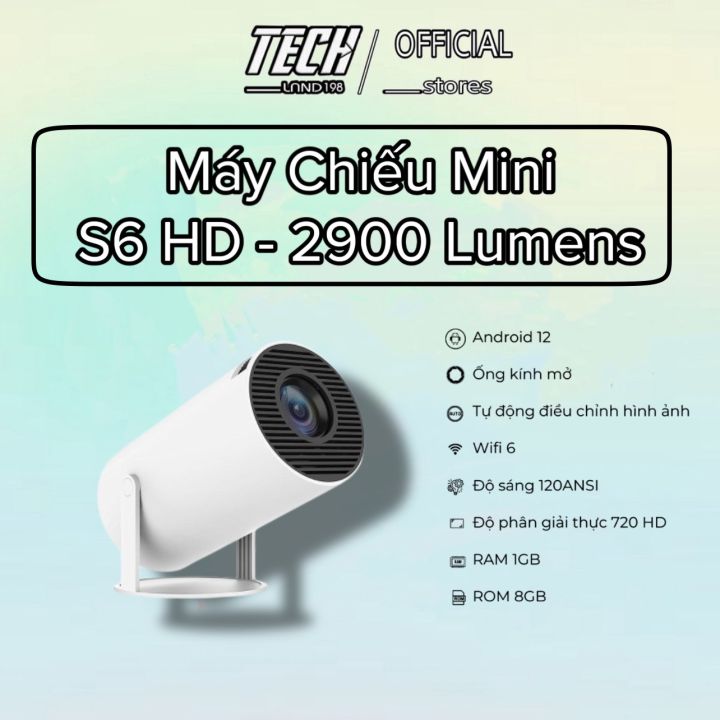 Máy Chiếu Phim Mini Cheerlux C9 HD và Máy Chiếu Mini S6 HD Movie Legend  FULL HD android 9.0