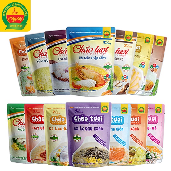 Cháo tươi cây thị ăn liền đủ vị cho bé từ 7 tháng - mẹ & bé vĩnh lộc