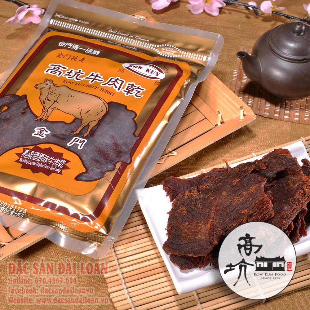 Khô bò kow kun đài loan vị cao lương