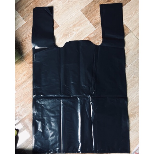 1kg túi xốp pe đen bóng dày dai