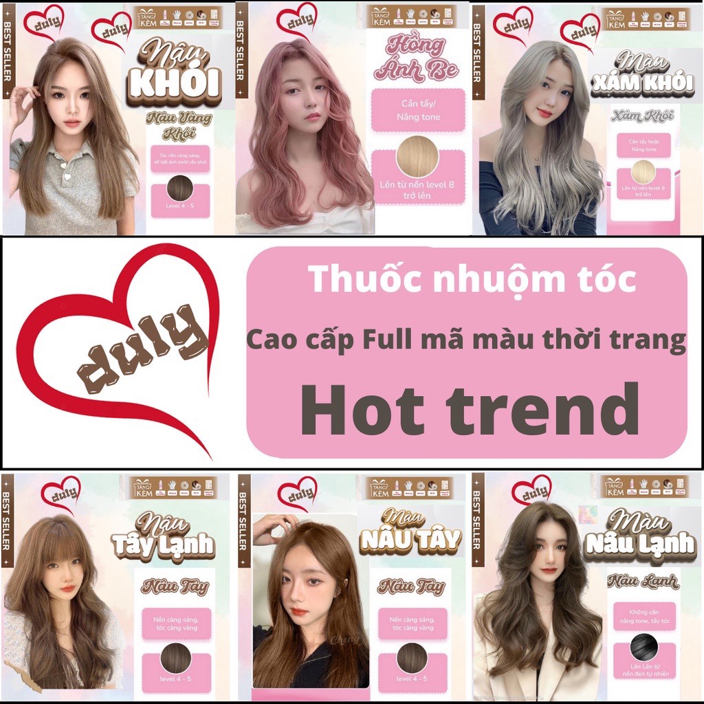 Thuốc nhuộm tóc màu XANH ĐEN nhuộm tóc tại nhà màu xanh không tẩy tặng kèm oxy găng tay