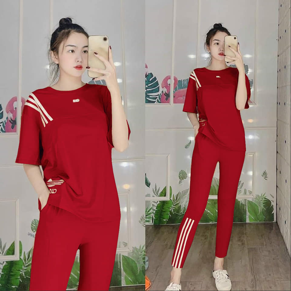 Set Bộ Tay Ngắn Quần Dài Phối Viền Xinh ( 40~70kg) - Sản Phẩm Y Hình