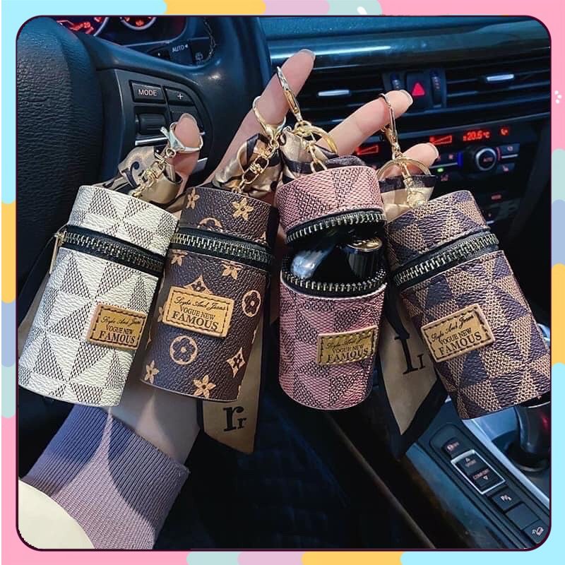Móc khóa túi LV mini đựng son đa năng sáng tạo móc treo chìa khoá xe máy