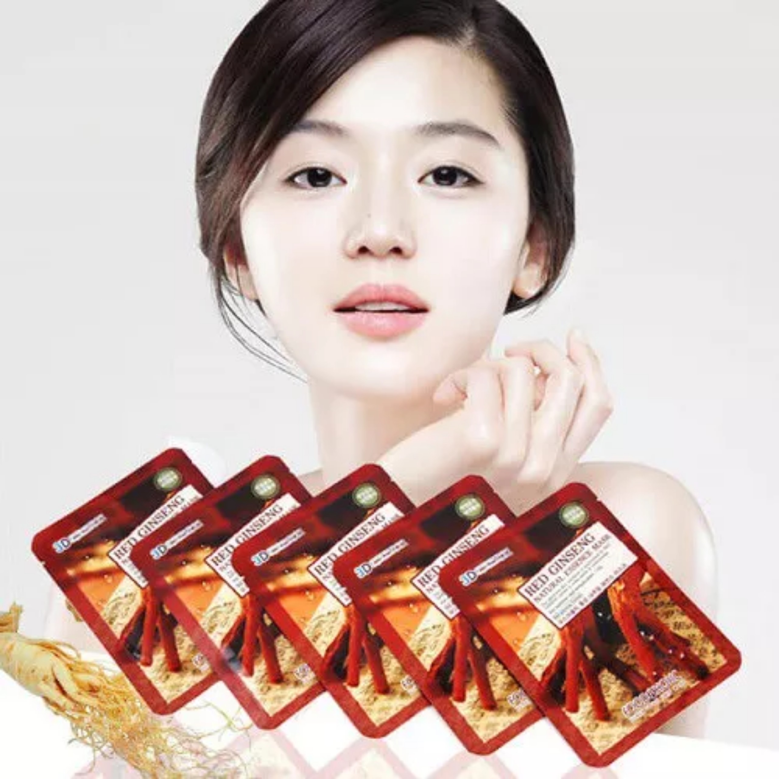 Mặt nạ dưỡng da collagen hồng sâm 3d hàn quốc