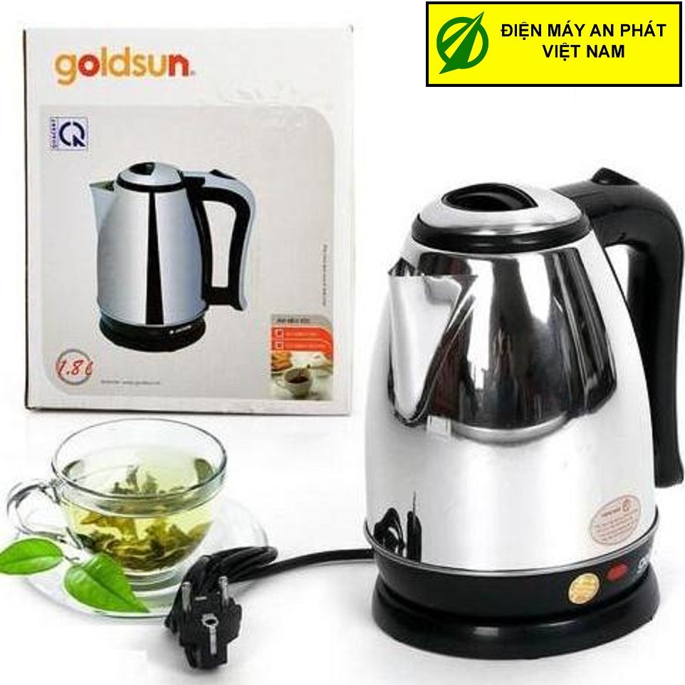 ẤM ĐUN SIÊU TỐC INOX GOLDSUN 1.8L  - EK-GBB1218s1- Hàng Công ty ( Bảo hành 12 tháng)