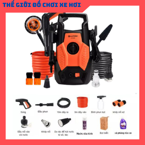 Máy rửa xe gia đình áp lực cao luba - lutian lt-303b gói cao cấp