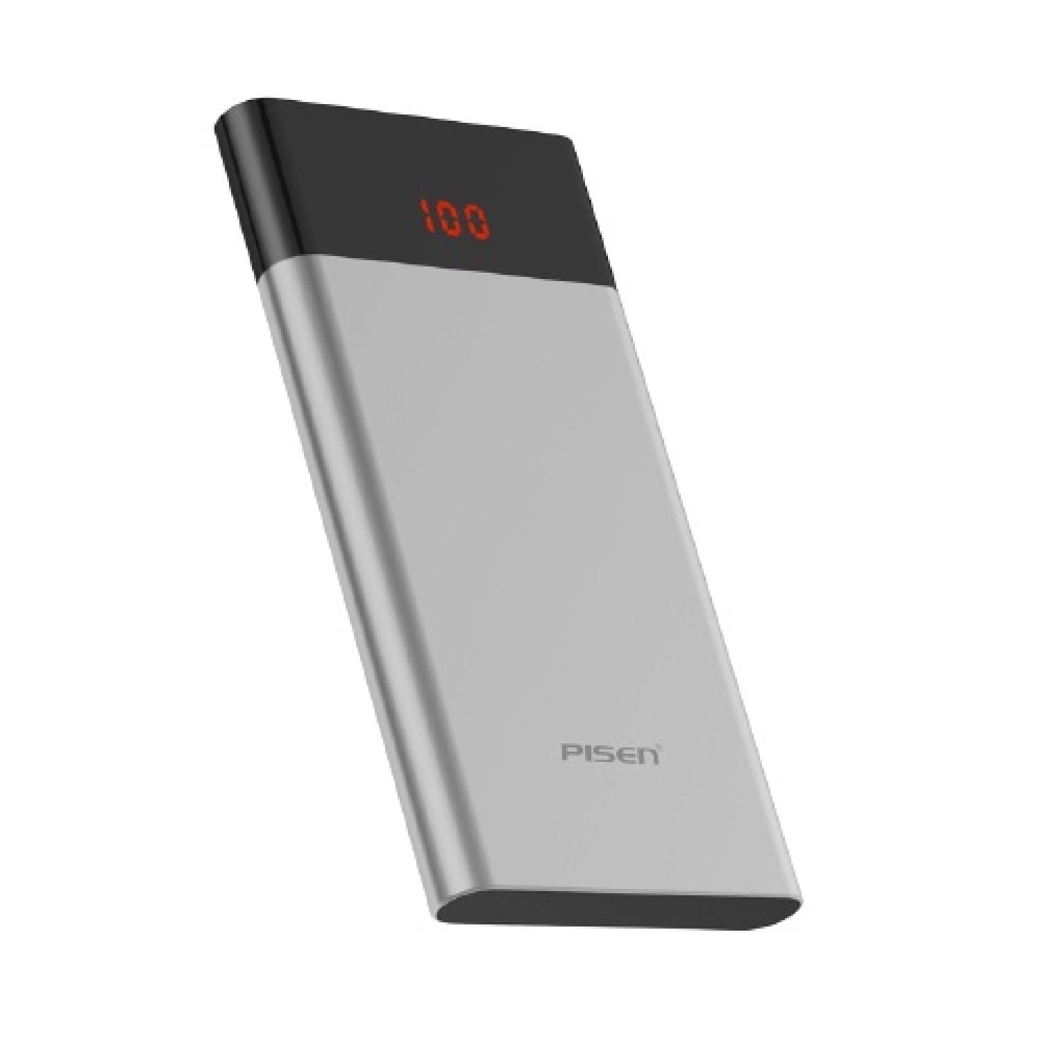 Sạc dự phòng pisen led color power 10000mah siêu mỏng - hàng chính hãng