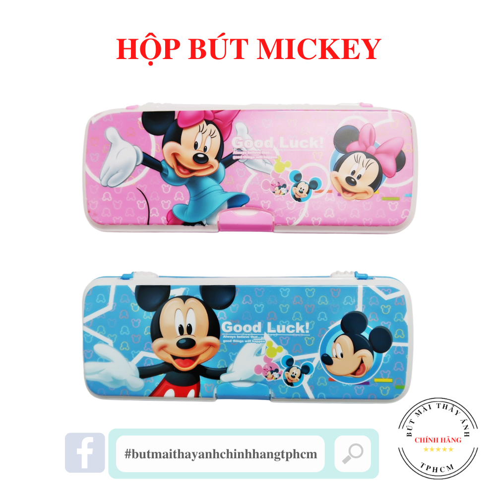 Hộp bút nhựa chuột Mickey dễ thương