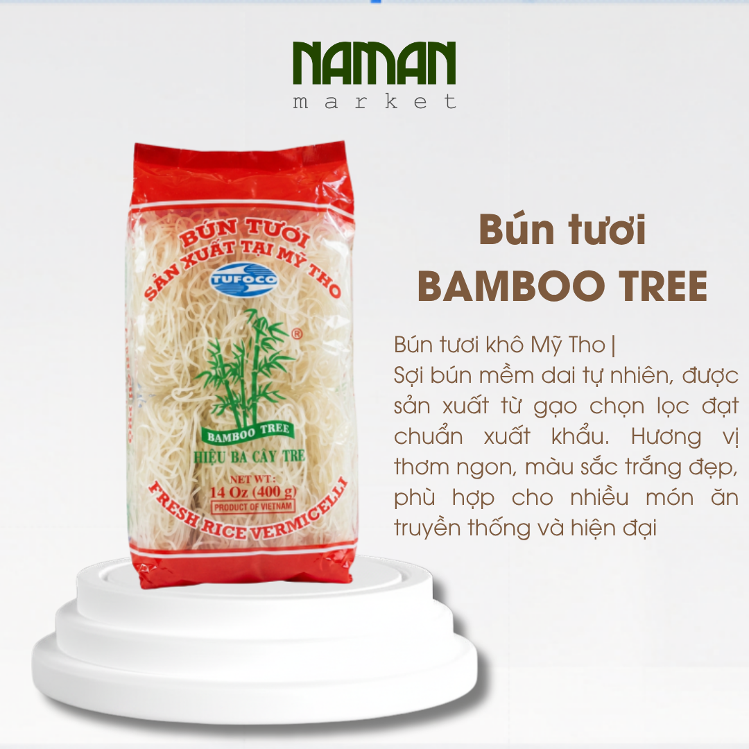 Bún Tươi Khô (Dạng Vắt) Bamboo Tree 400G