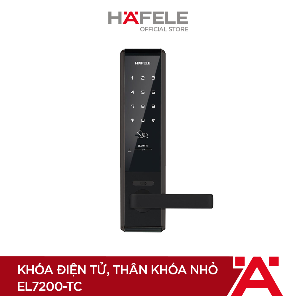 Khóa điện tử hafele el7200-tc màu đen