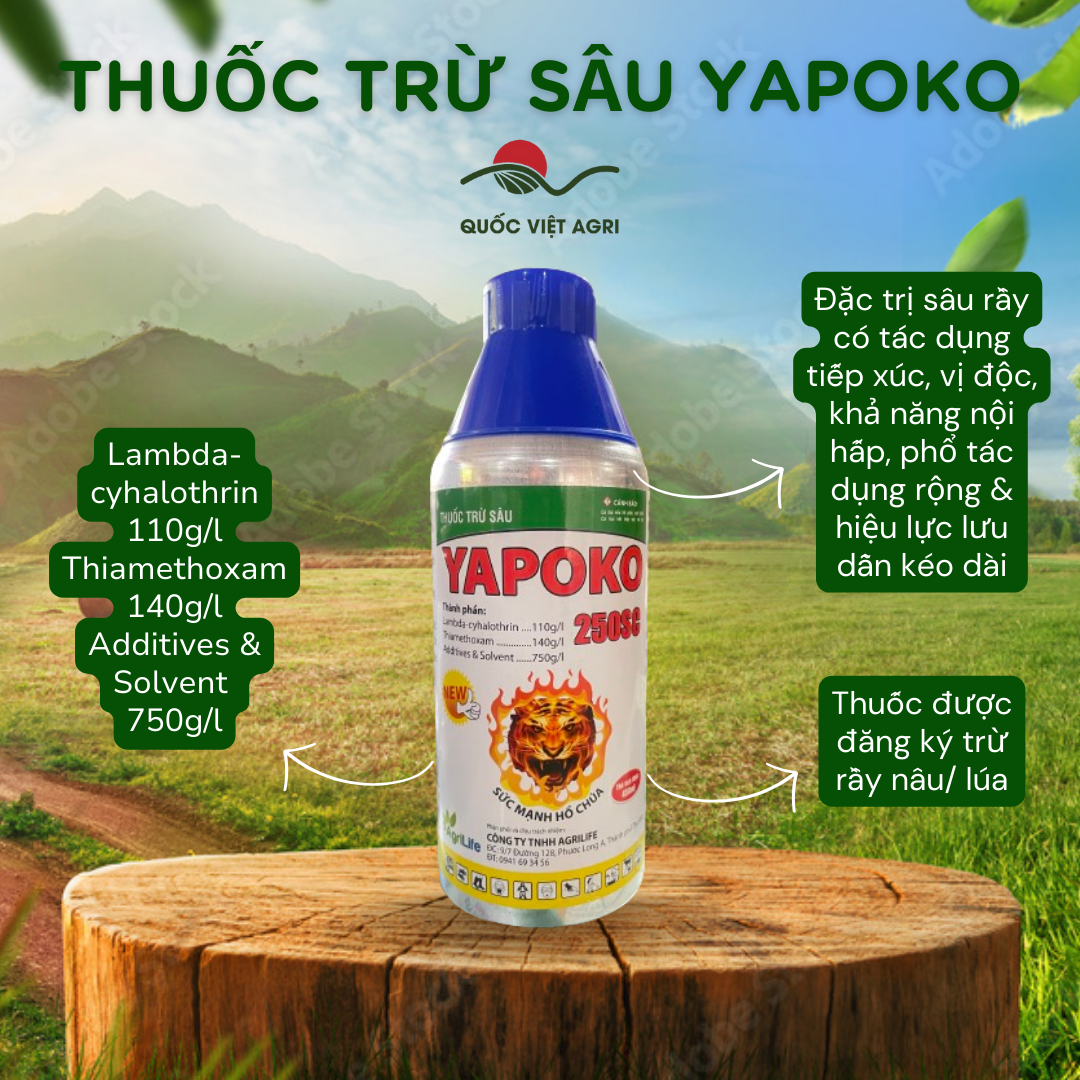 Thuốc trừ sâu - yapoko 250sc - 450ml