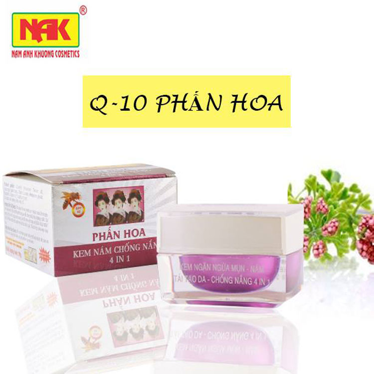 Kem nám tàn nhang trắng da, dưỡng ẩm ngừa thâm mụn Phấn Hoa