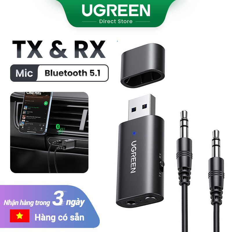 UGREEN Bluetooth 5.1 Transmitter Receiver 2 in 1 Wireless USB Bluetooth
