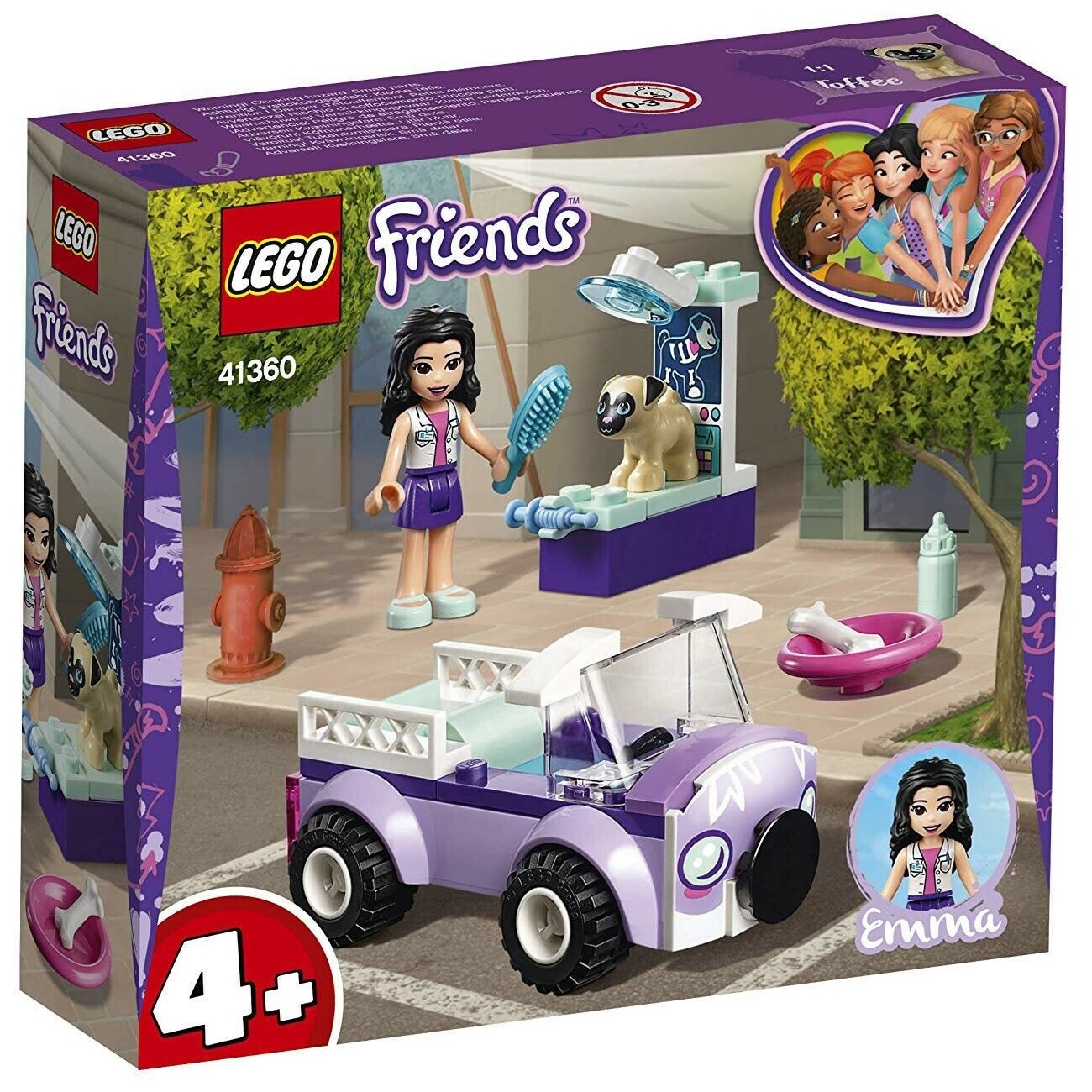 [HCM]Bộ lắp ráp Phòng Khám Thú Y Lưu Động Của Emma - LEGO Friends 41360 (50 Chi Tiết)