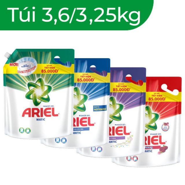 Ariel matic nước giặt túi 3.5kg/3.2kg