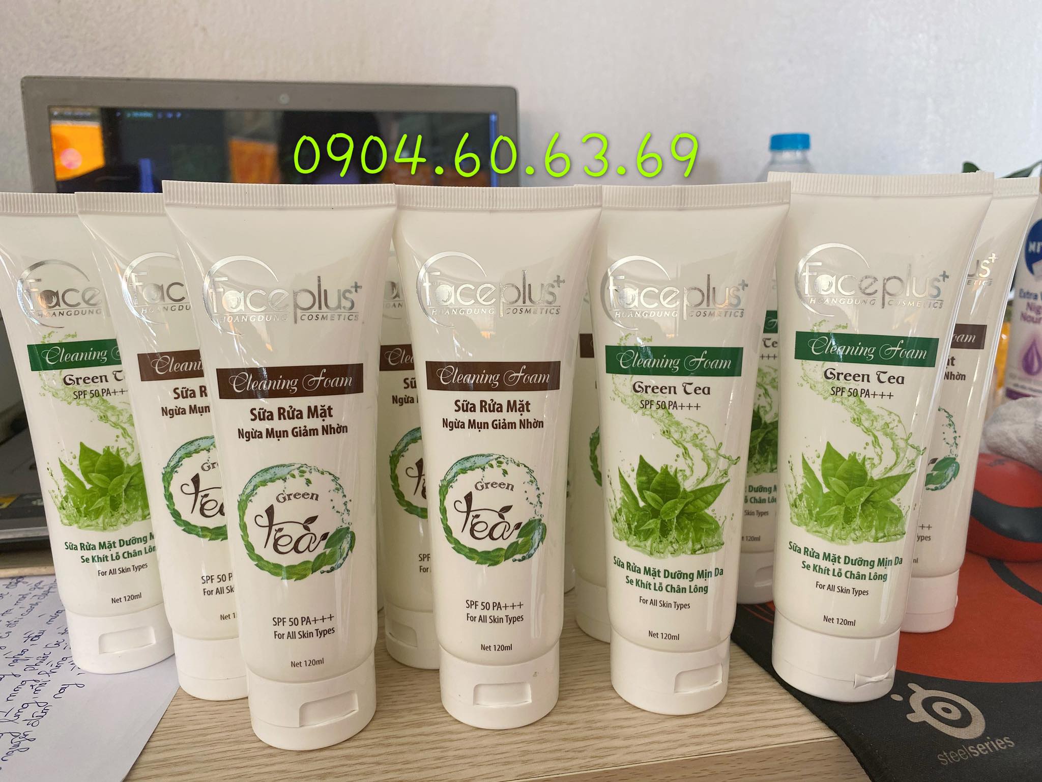 Sữa rửa mặt trà xanh faceplus 120ml