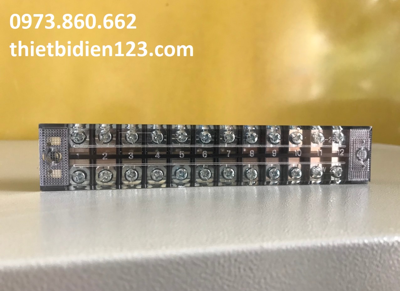 Cầu đấu 15A, 25A 6 mắt, 12 mắt