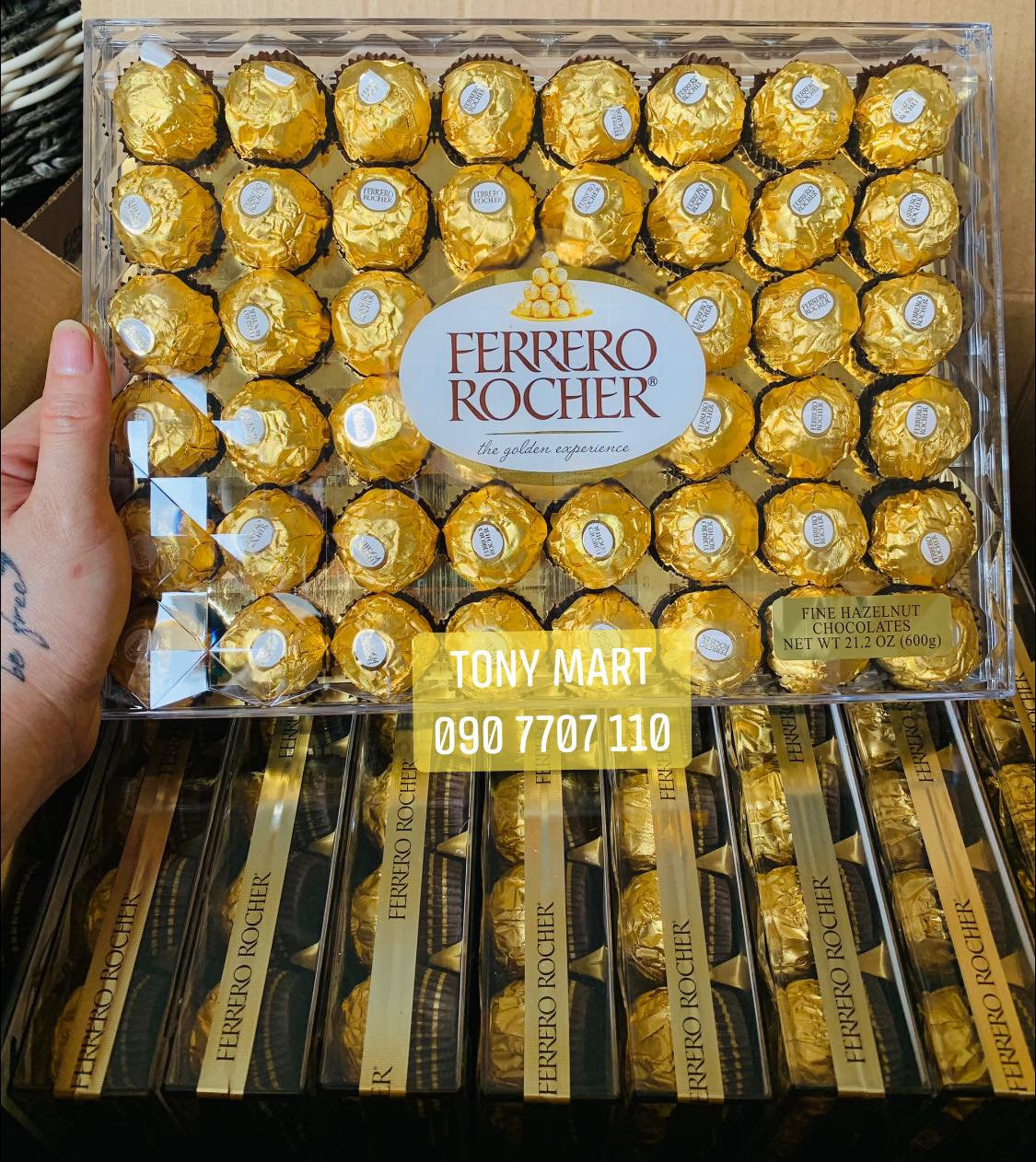 KẸO SOCOLA FERRERO ROCHER CHOCOLATE  - HỘP 48 VIÊN 600GR - CANADA