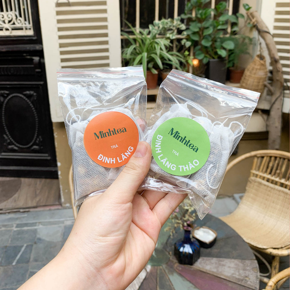 Trà Gạo Lứt Đỗ Đen Hoa Nhài + Trà Hoa Hoè Đỗ Đen Tâm Sen + Trà Đinh Lăng + Trà Đinh Lăng Thảo - COMBO 2 gói