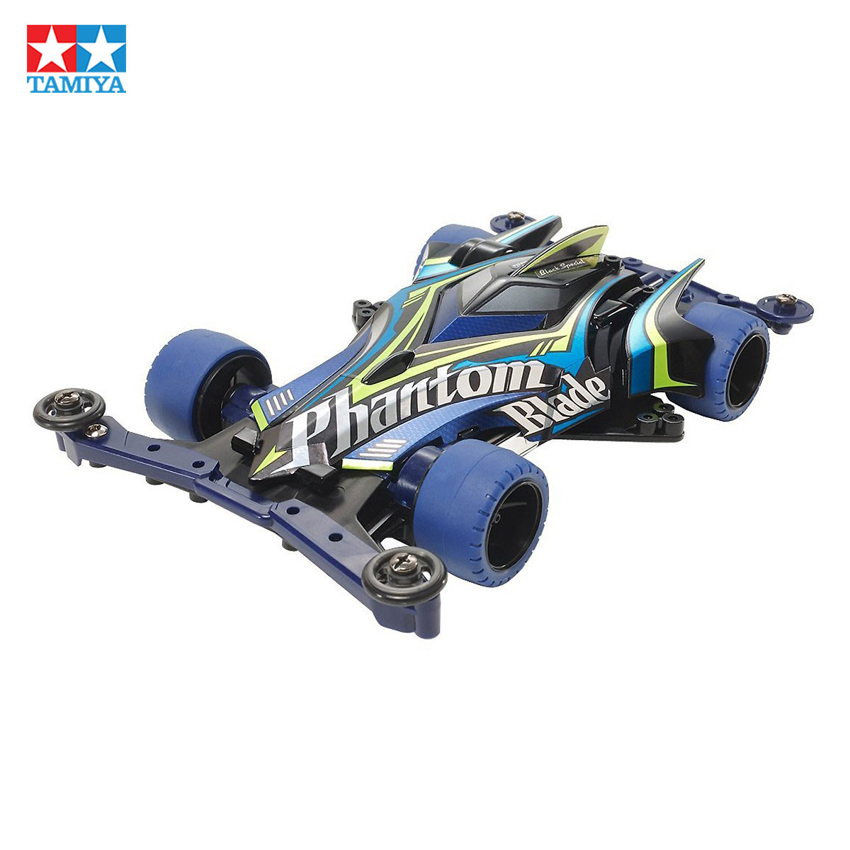 Xe đua mô hình lắp ráp – Chính hãng Nhật Bản – Phantom Blade Black Super II - Tamiya mini 4WD – Nhựa ABS cao cấp dành cho trẻ từ 6 tuổi trở lên – MS.19621