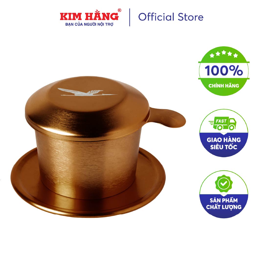 [CHÍNH HÃNG] Phin Cà Phê Nhôm Kim Hằng Xi Màu Nâu KHG8035