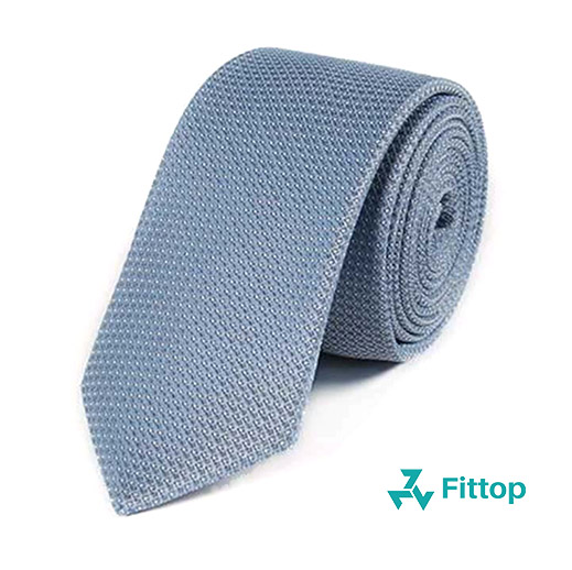Cà Vạt Nam Xanh Họa Tiết Bản Hàn Quốc 6cm FITTOP CAVAT-057