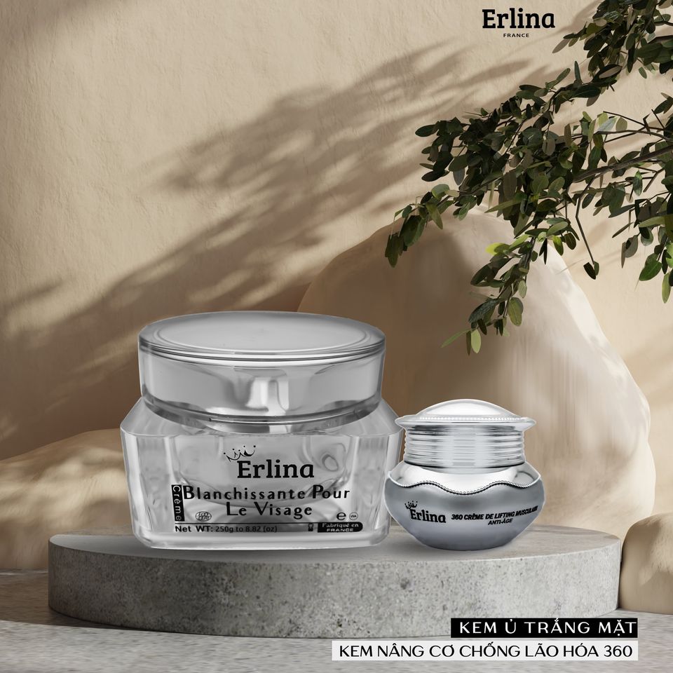 Combo dưỡng trắng nâng cơ erlina