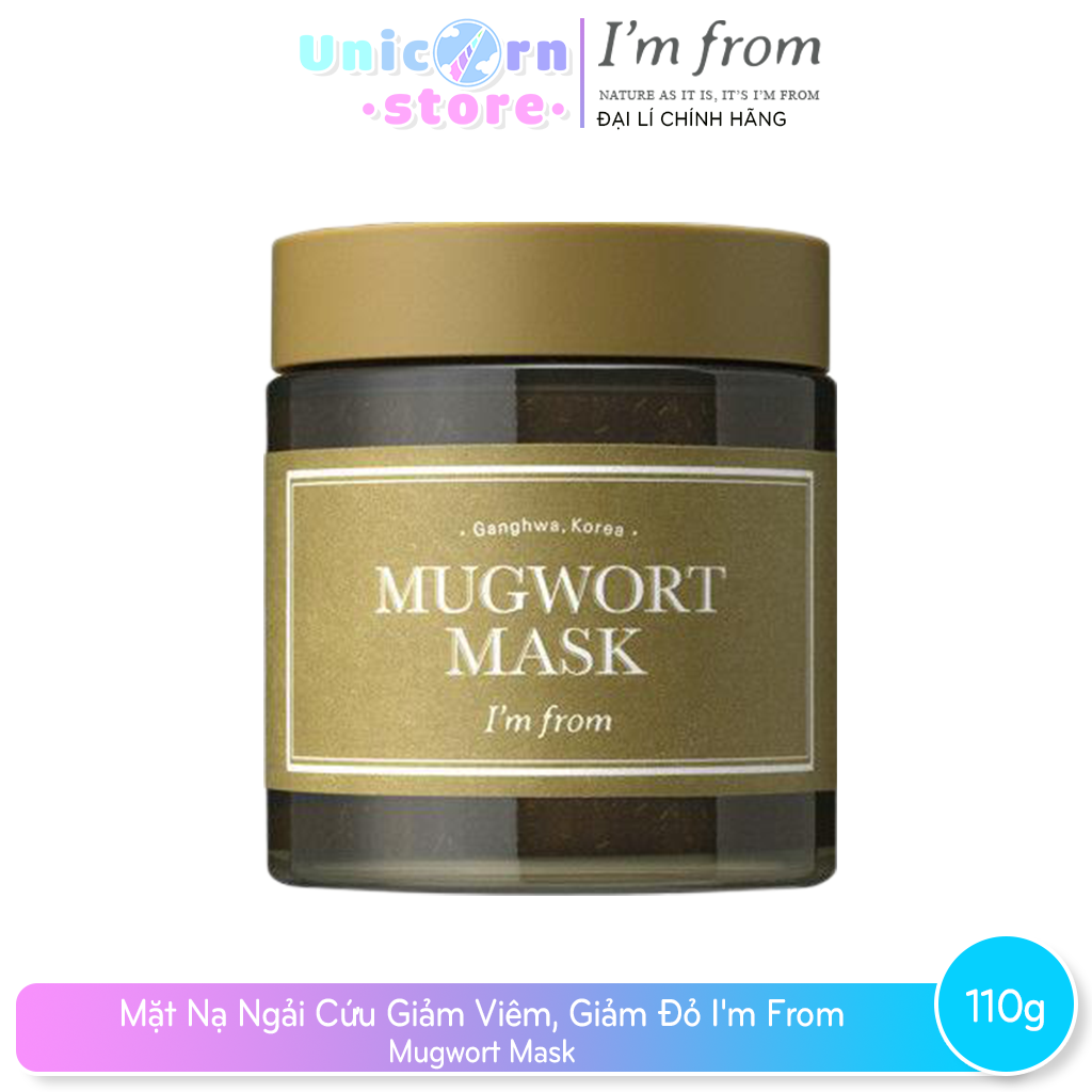 Mặt nạ chiết xuất ngải cứu giảm viêm, giảm đỏ sưng mụn i'm from mugwort mask 110g