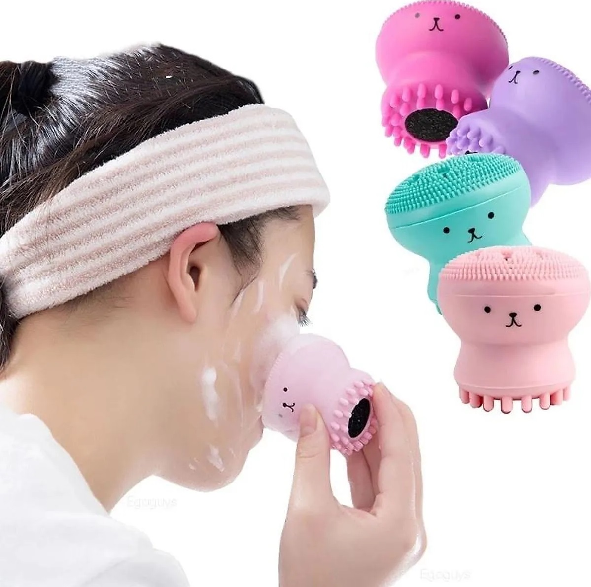 Máy massage bạch tuộc tạo bọt rửa mặt siêu sạch – cọ massge và rửa mặt bạch tuộc hàn quốc – cọ rửa mặt bạch tuộc siêu sạch.