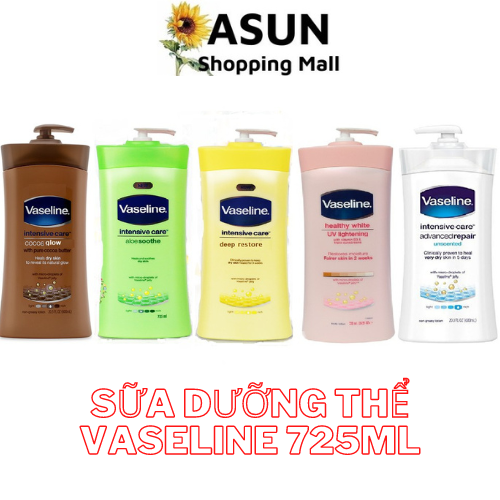 Sữa dưỡng thể vaseline siêu dưỡng ẩm chính hãng mỹ 725ml