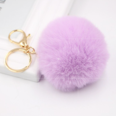 Móc khóa quả bông mềm mại - Nhiều màu - siêu rẻ.