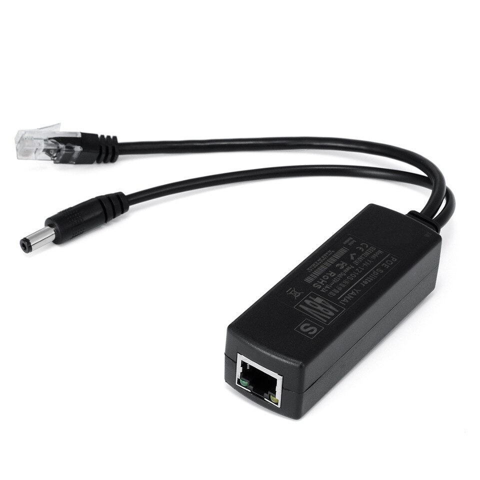 Bộ Chuyển Đổi POE 48v ra 12v cho camera cấp Nguồn Qua Ethernet 48V Đến 12V