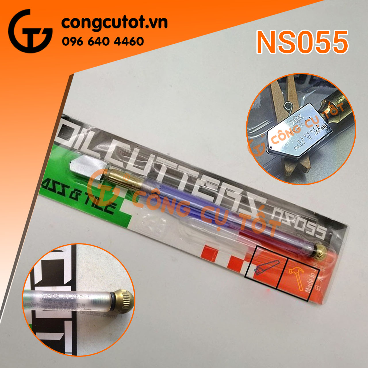 Dao cắt kính ns055 nhật bản