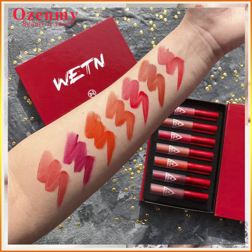 [Yêu Thích]  Set Son Môi Kem Lì 7 cây 7 Màu  Ozenmy Đẹp Như Merzy, 3CE,Mac Son Kem lì, Bền Màu, Lâu Trôi, Rẻ, Đẹp Năm 2021