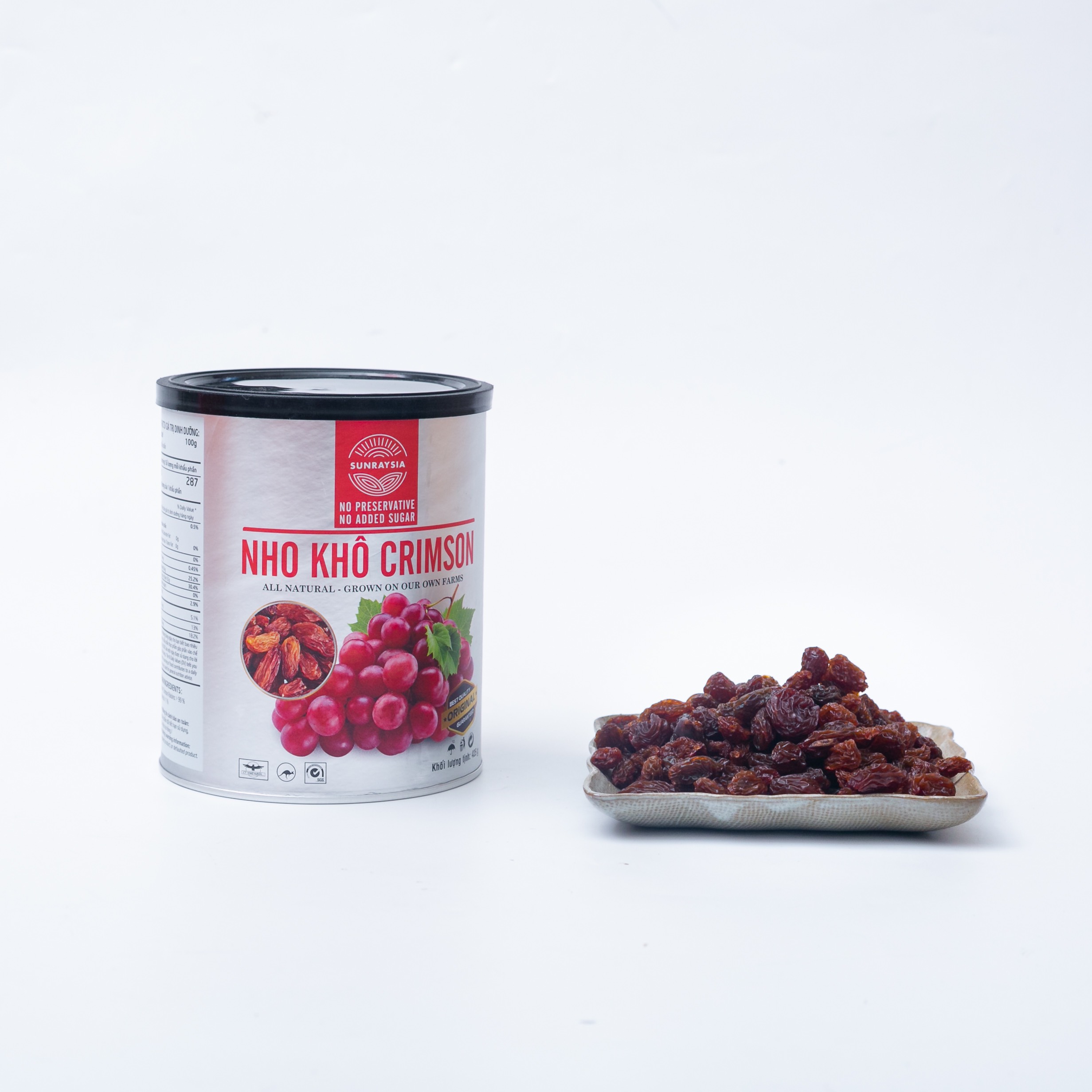 Nho khô cao cấp Úc Sunraysia Crimson 425g