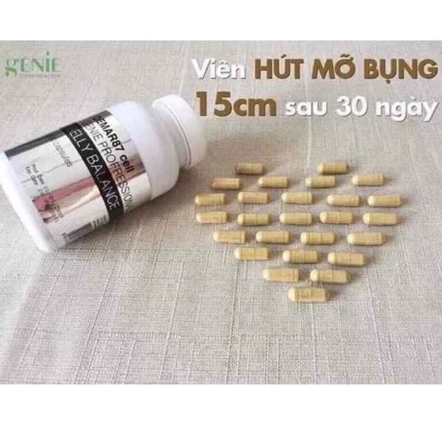 Hộp 130 viên uống genie detox demar87