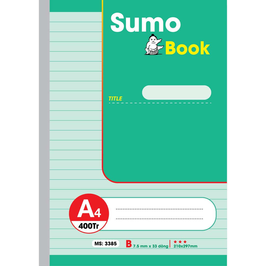 Hải tiến sổ may gáy a4 sumo 400 trang lốc 1 quyển