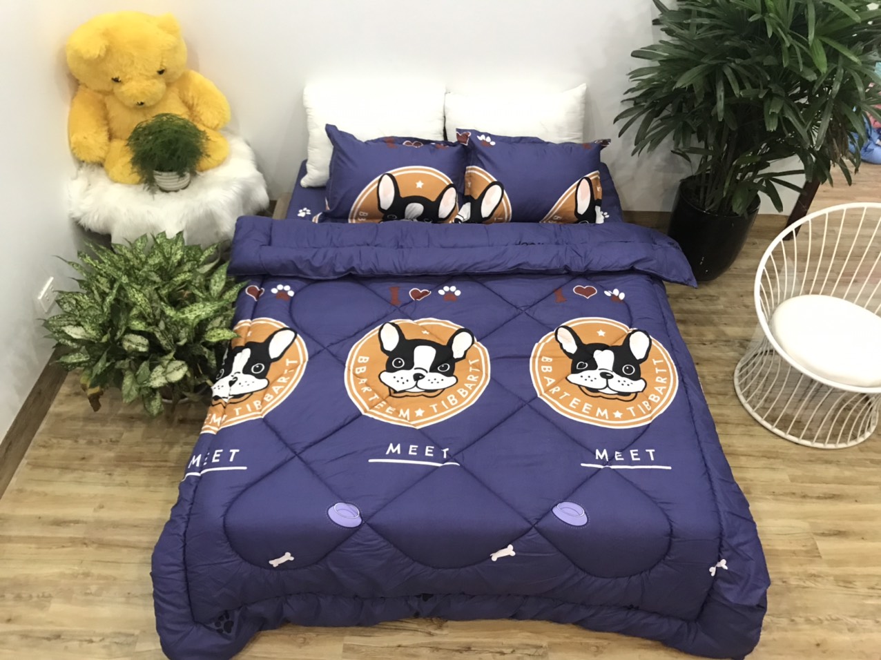 Set chăn phao 5 món nhiều mẫu