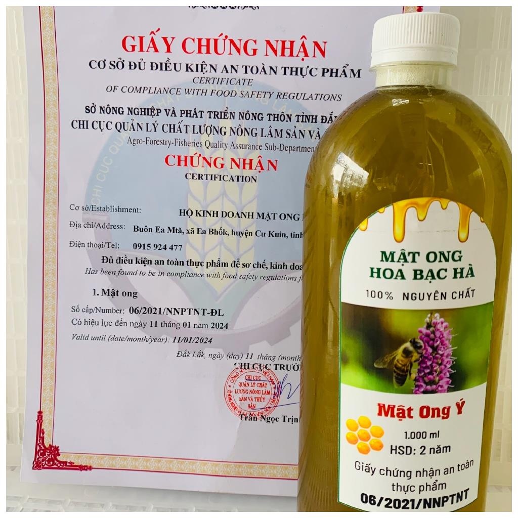 Mật Ong Nguyên Chất Mật Ong Bạc Hà Tự Nhiên Không Pha Tốt Cho Sức Khỏe Ong Vàng Shop