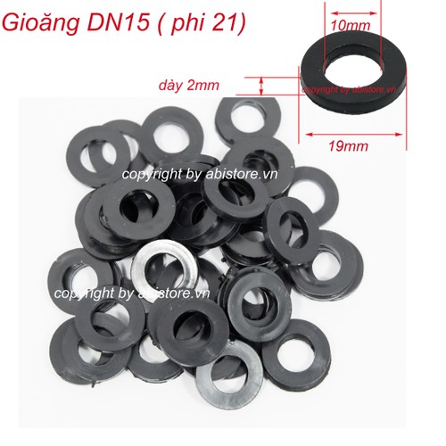 Gioăng cao su chống rò nước loại 21mm - 10 cái