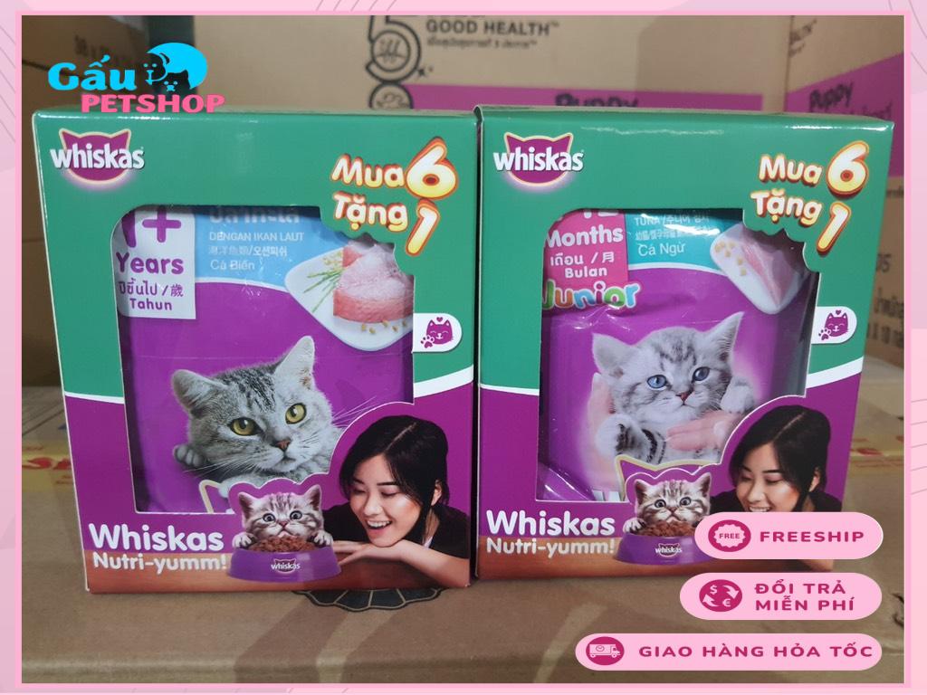 Combo pate Whiskas 6+1 gói 80g