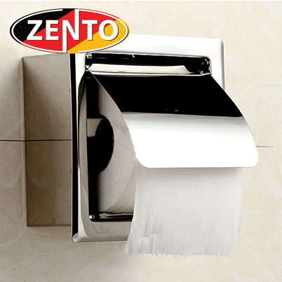 Lô giấy vệ sinh âm tường inox Zento HC1258