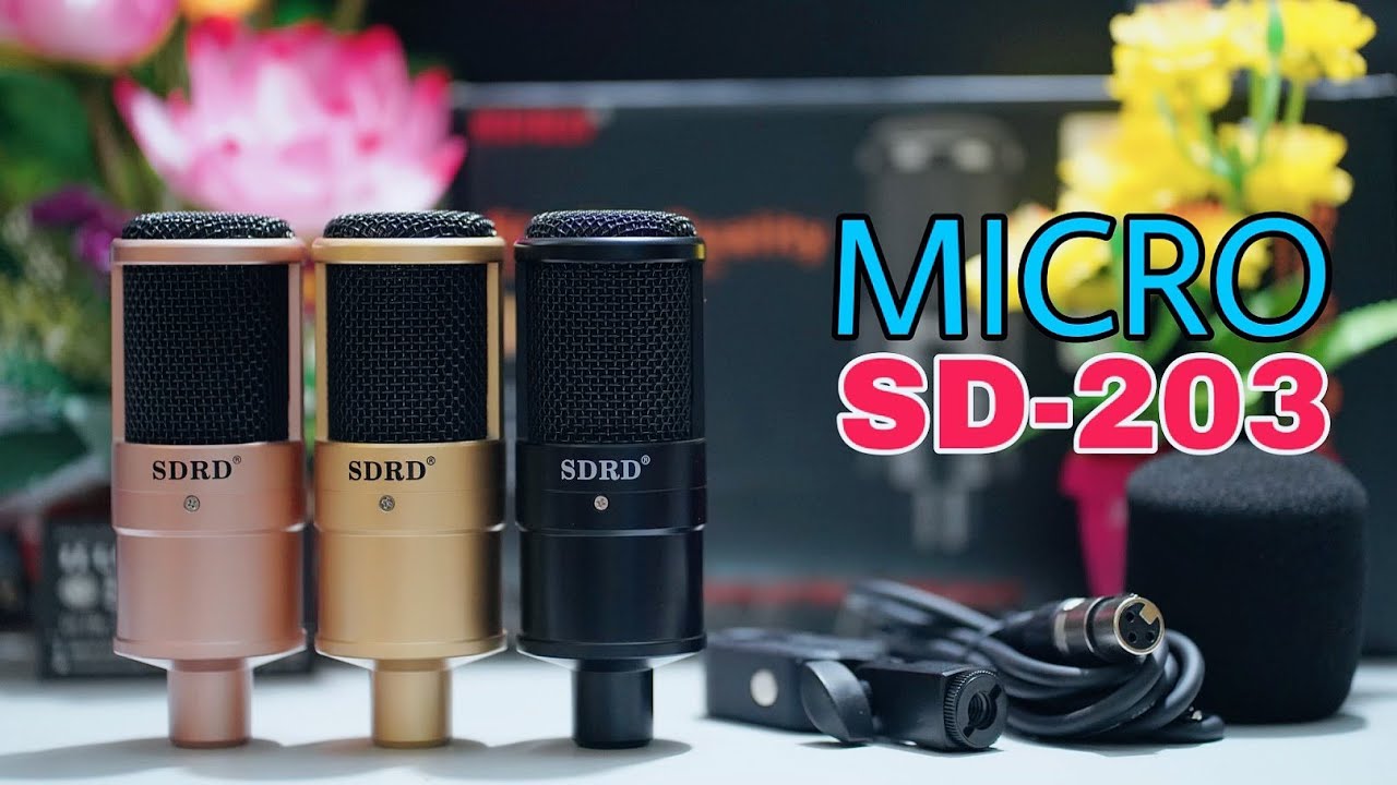 [HCM]1. [GIÁ RẺ] Micro Thu Âm Livestream SDRD SD-203 Là Dòng Micro Thu Âm Chuyên Nghiệp Âm Thanh Trong Sạch Trầm Ấm Micro Thu Âm Karaoke Hát Live Mang Đến Âm Thanh Chất Lượng Cao.Thiết Kế Vẻ Ngoài Đẹp Sang Trọng