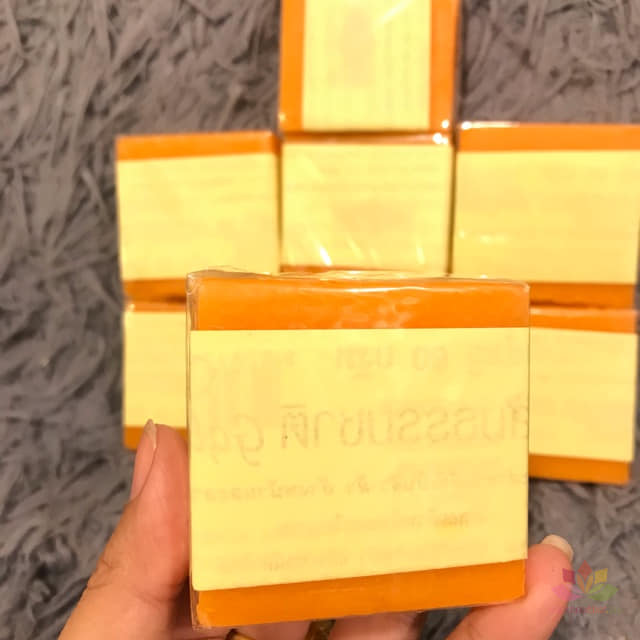 1 cục xà bông cam nghệ galong thái lan