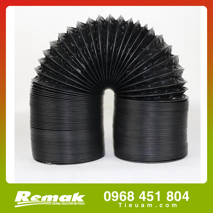 Ống gió mềm d125 ống gió hai lớp phủ nhựa pvc dài 8m