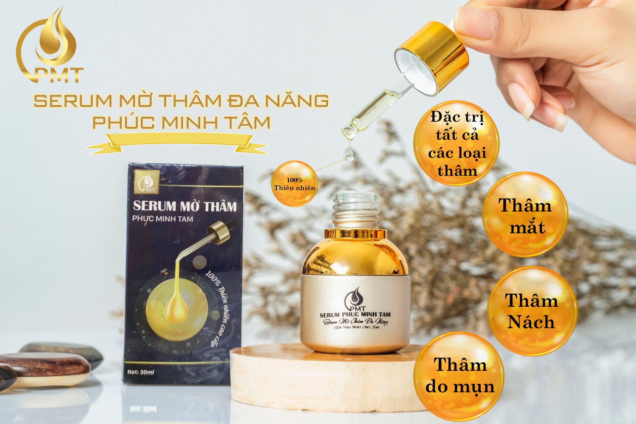 Xóa thâm mắt, môi, thâm nách, thâm mụn - tr.i thâm Phúc Minh Tâm