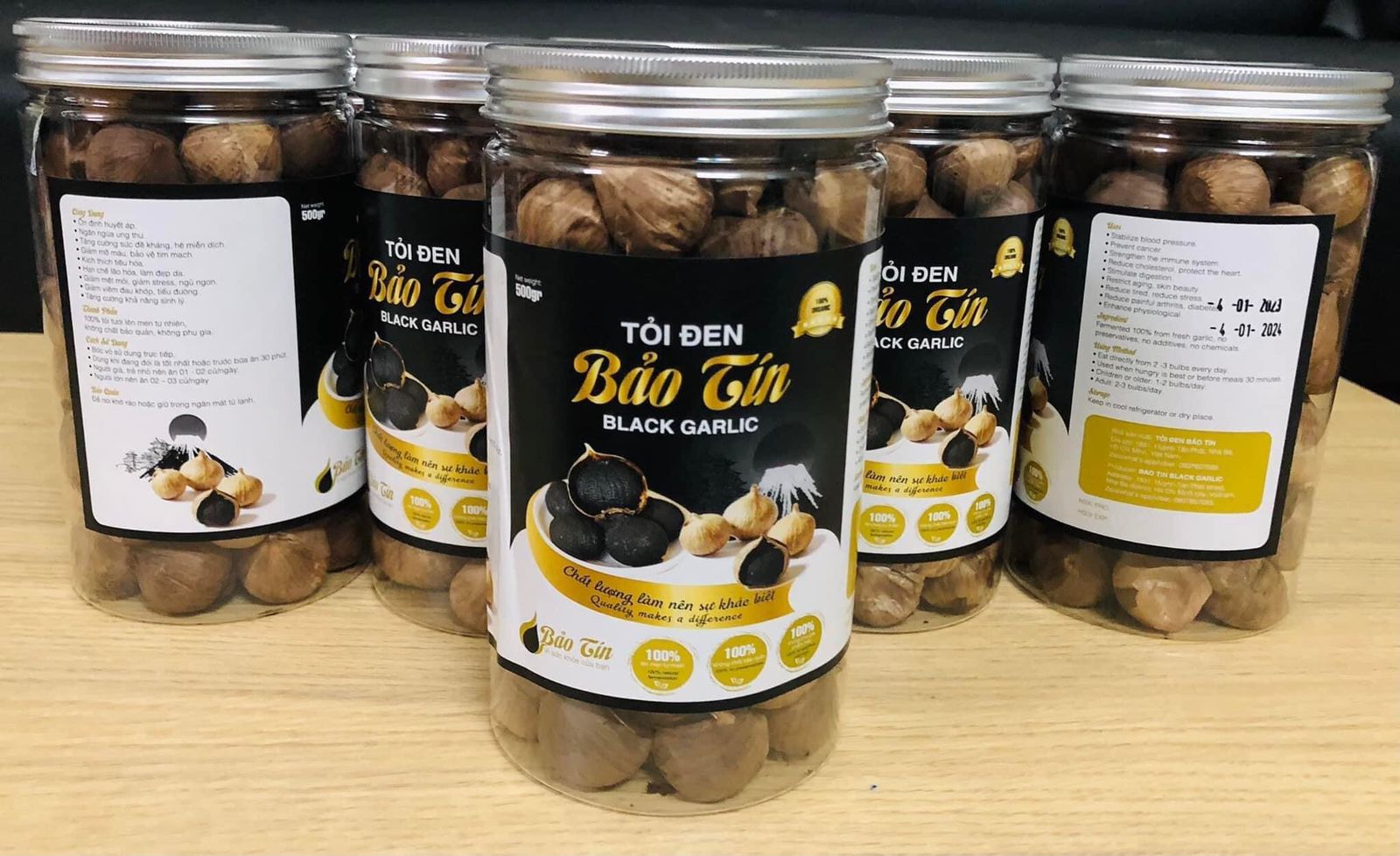 [HCM]COMBO 2 HỘP TỎI ĐEN - NẮP NHÔM CAO CẤP 500GR