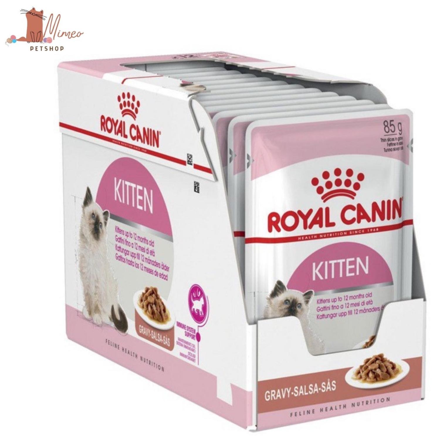 Combo 12 gói pate cho mèo royal canin kitten -gói 85g