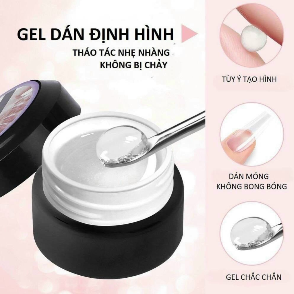 Gel định hình gắn móng tay giả , Gel gôm định hình úp gắn móng tay nail